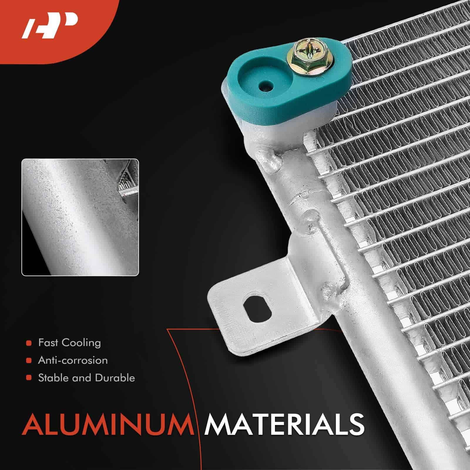 Condensador de Aire Acondicionado A-Premium Compatible con - Imagen 3