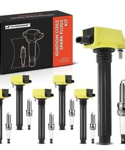 Conjunto de 6 Bobinas de Encendido (Amarillas) y Bujías de