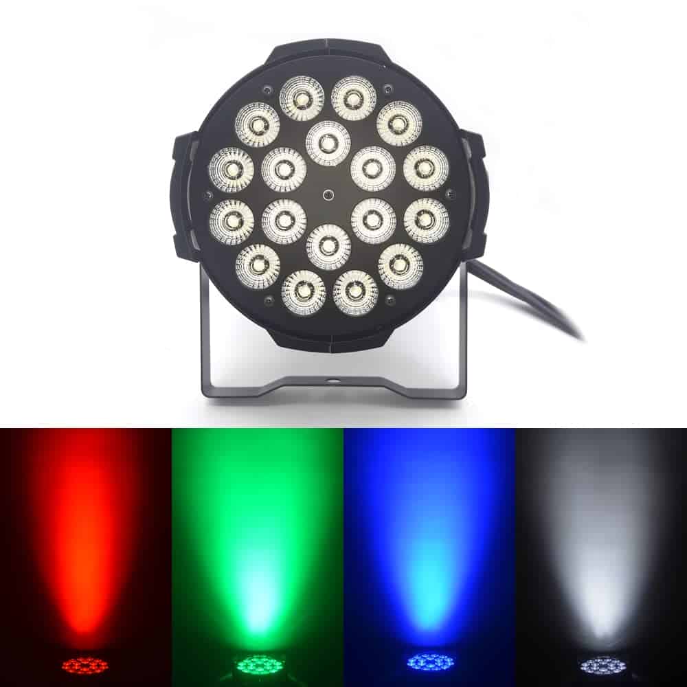 Fayleung LED par Light 18x12W 6in1 RGBWa+UV para Halloween - Imagen 3