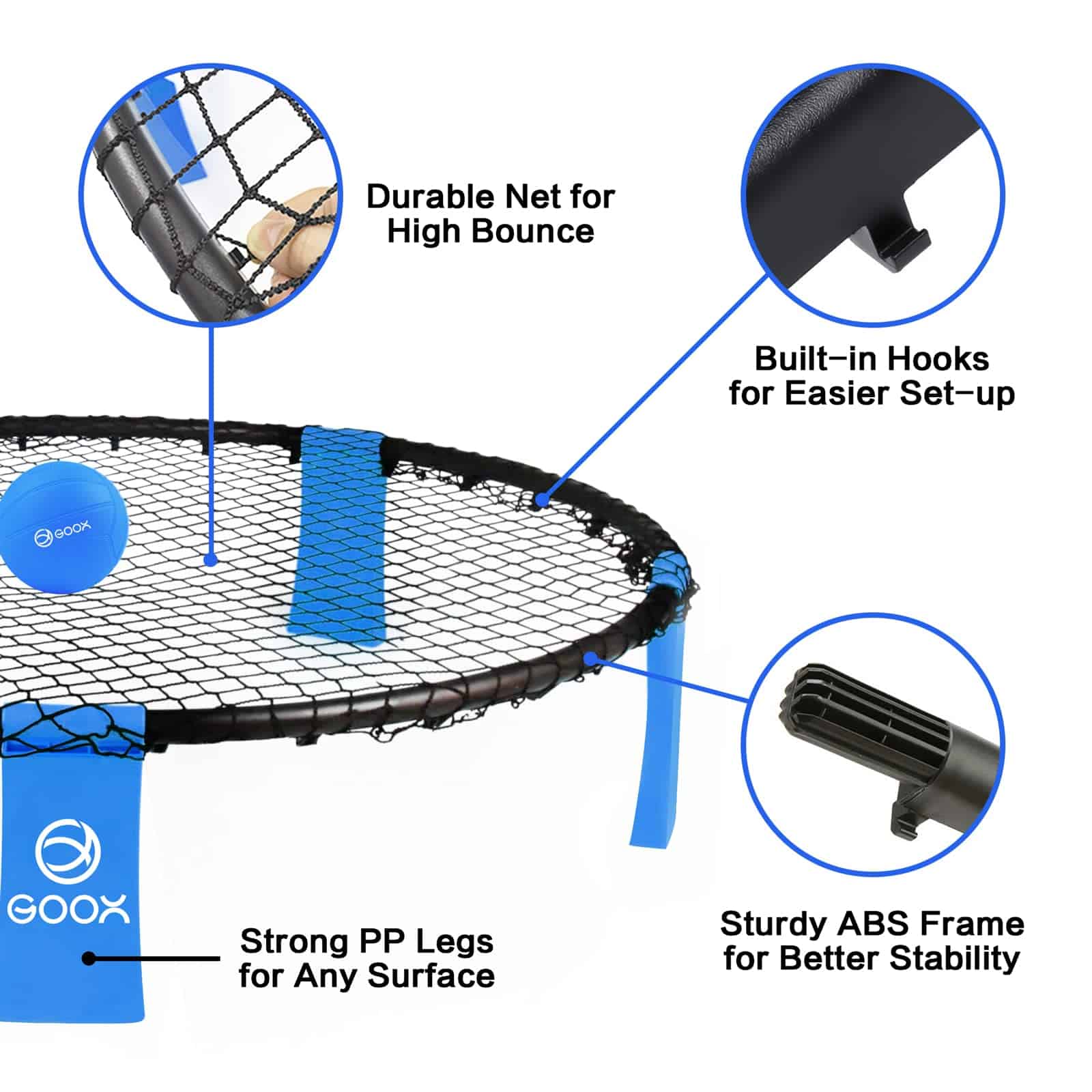 Juegos de Pelota de Playa al Aire Libre GOOX con Bolsa de - Imagen 4