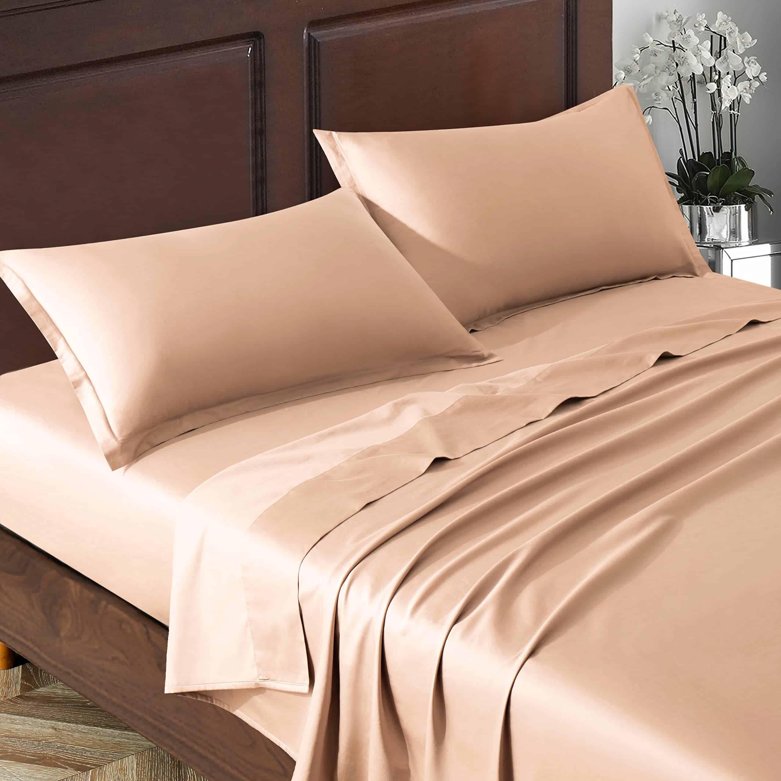 Juego de sábanas Eikei Solid Color Juego de cama de lujo