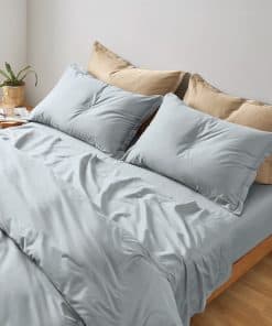 Juego de Sábanas de Color Sólido Eikei Set de Ropa de Cama