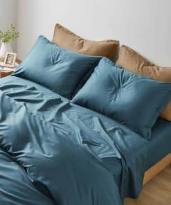 Juego de sábanas de color sólido Eikei Luxury Bedding Set