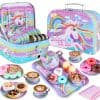 Set de té Jugana para niñas pequeñas, Set de té de princesa