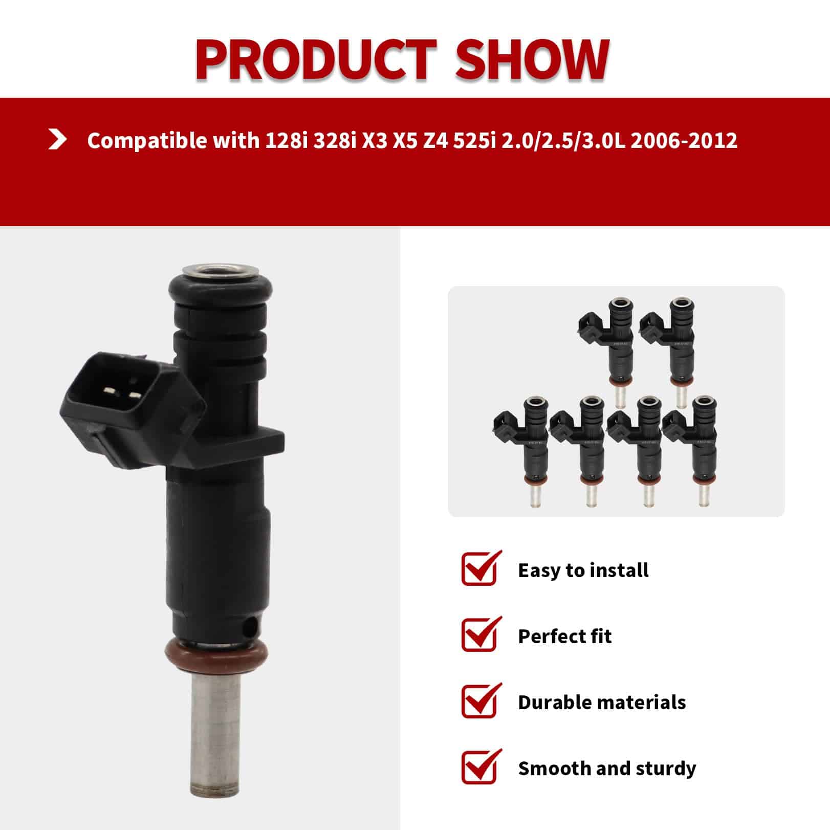 Nakkaa 7531634 6Pcs Inyectores de Combustible Compatible - Imagen 5