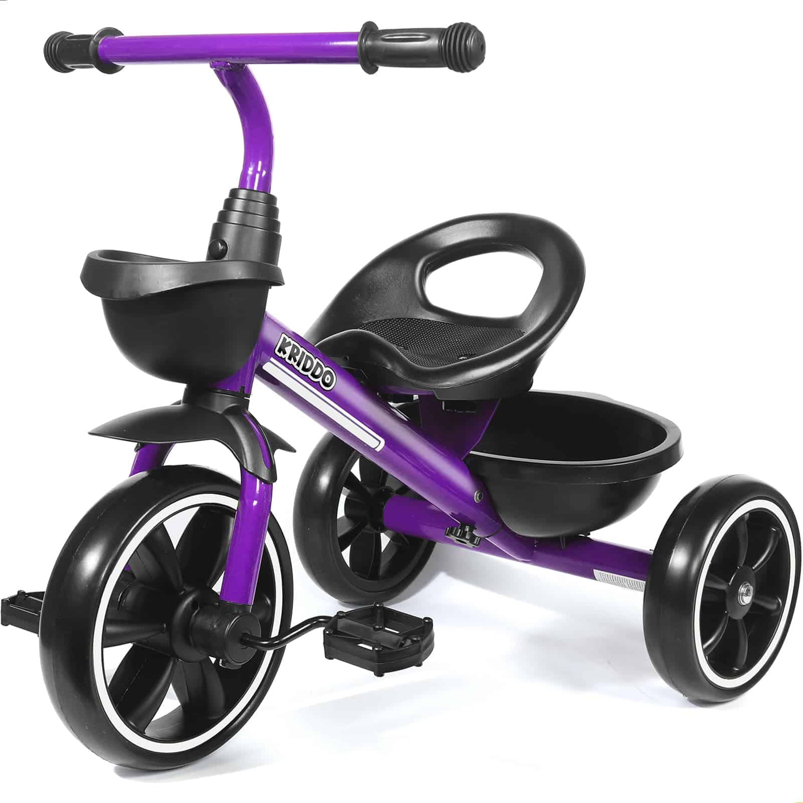 Triciclo para Niños KRIDDO Edad 24 Meses a 4 -Morado