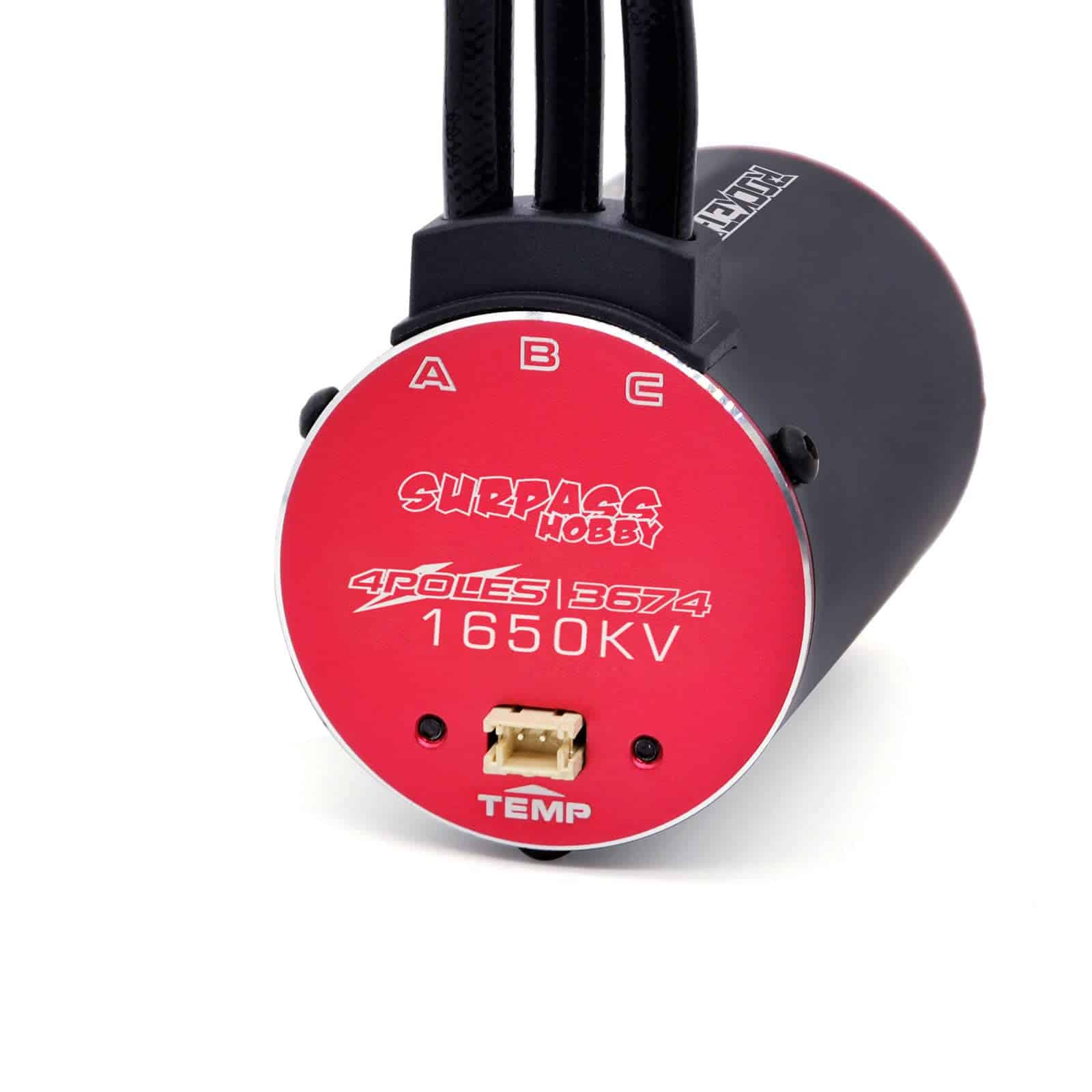 Motor Brushless 3674 1650kv Supersonic Rc Surpass, 4 Polos - Imagen 3