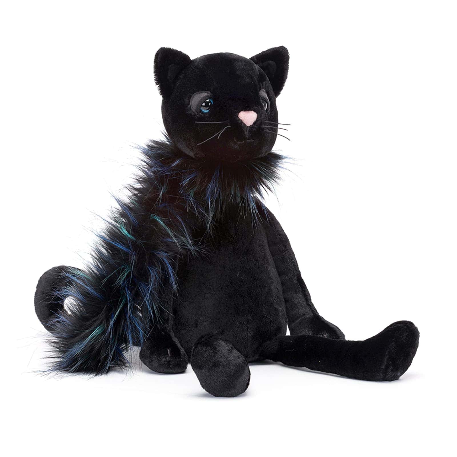 Peluche de Gato Negro Jellycat Glamorama, 17 pulgadas |