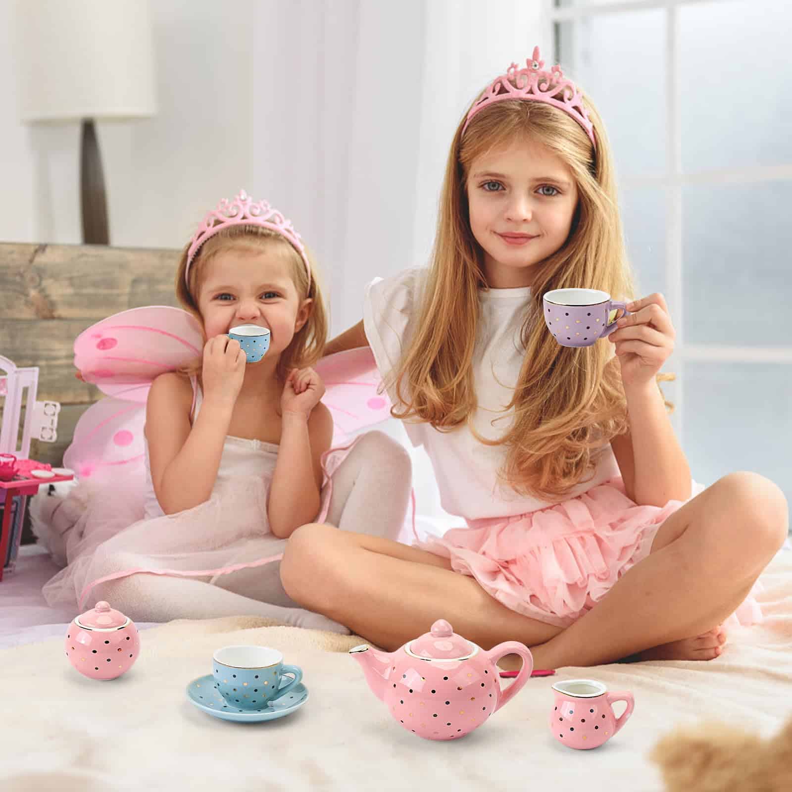 Set de Té para Niñas Porcelana - Juego de Té para Niñas con - Imagen 5