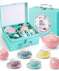 Set de Té para Niñas Porcelana - Juego de Té para Niñas con