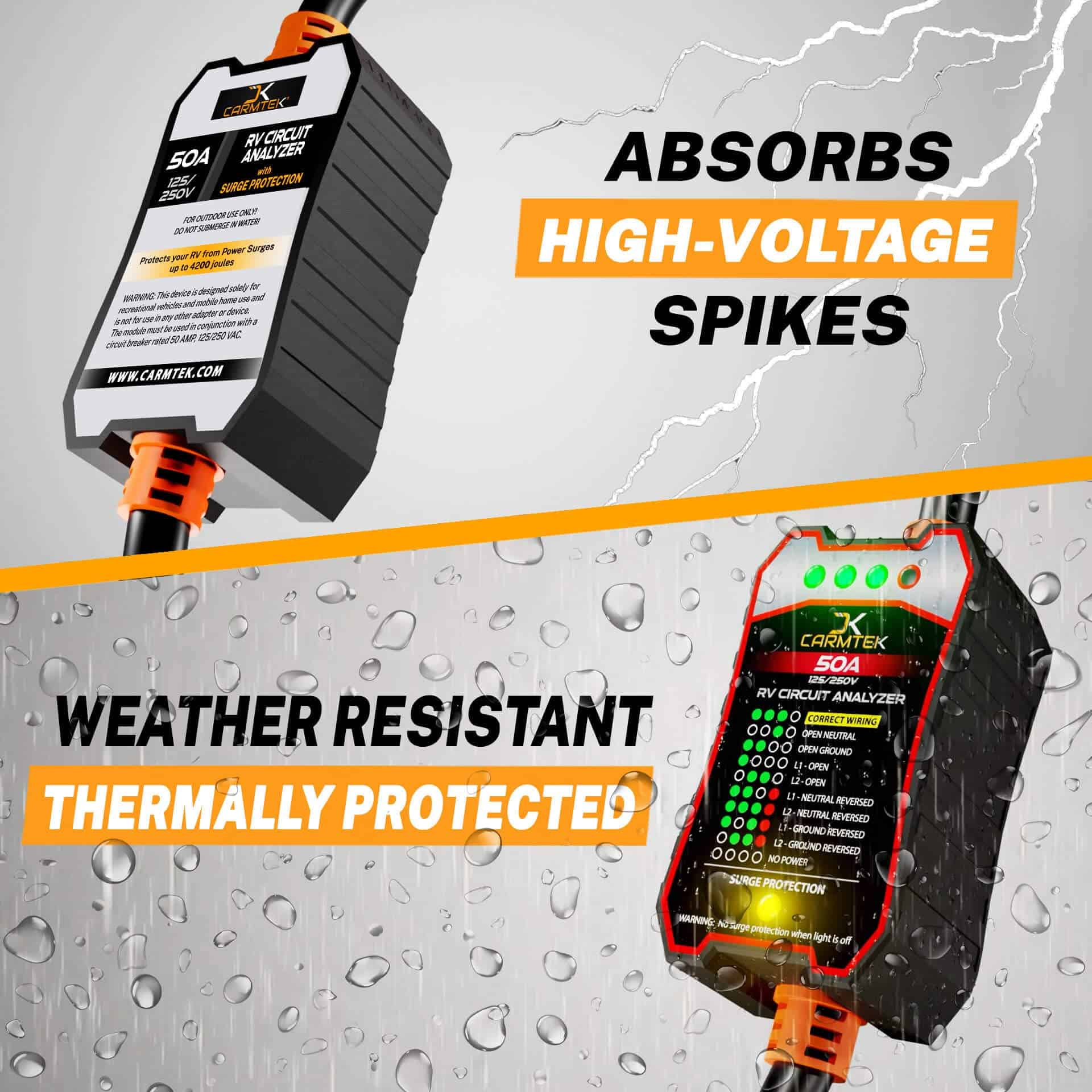 Protector de Sobretensión para RV de 50 Amperios - - Imagen 5
