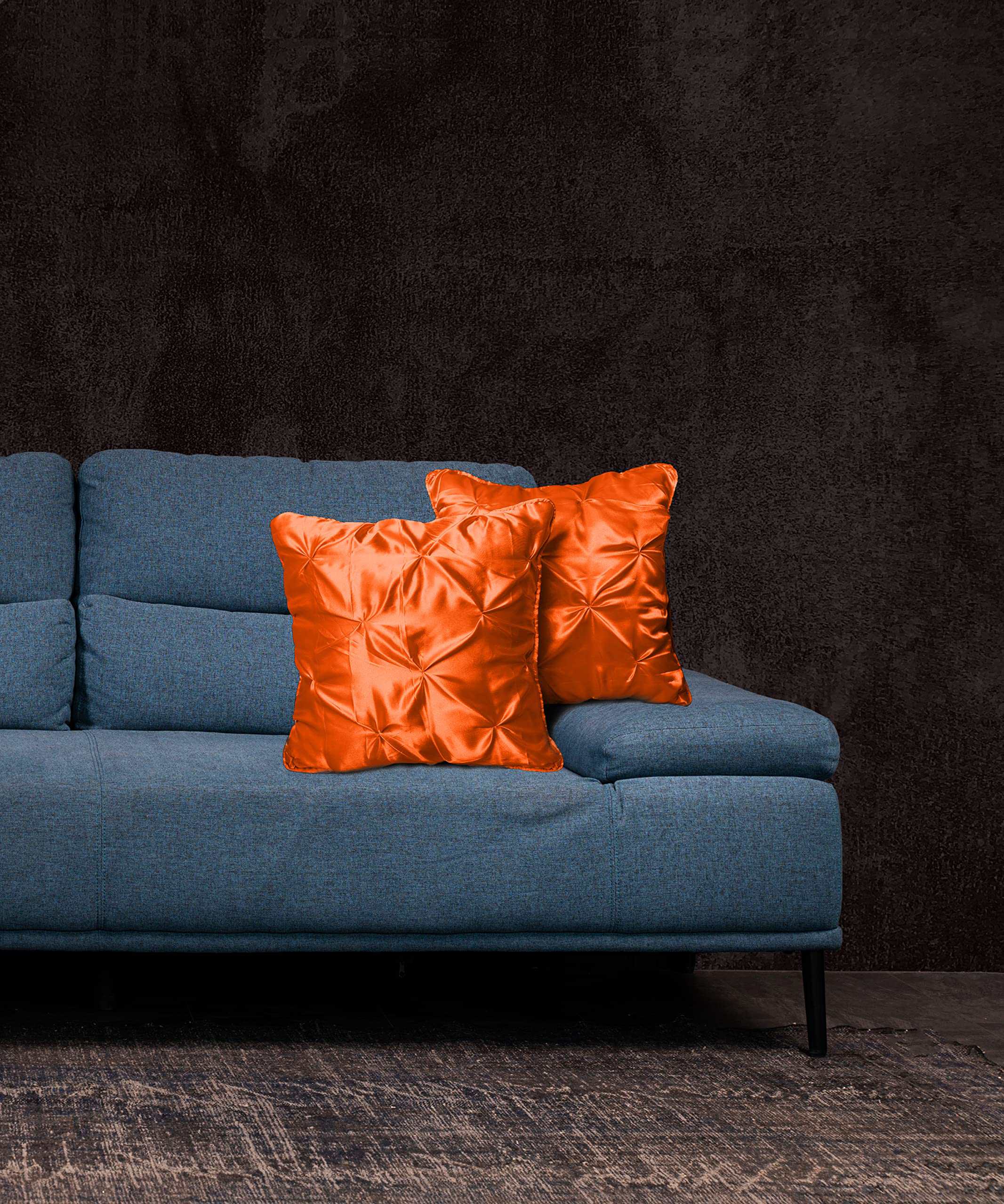 Juego de 2 fundas de cojín con diseño de pliegues Bedify