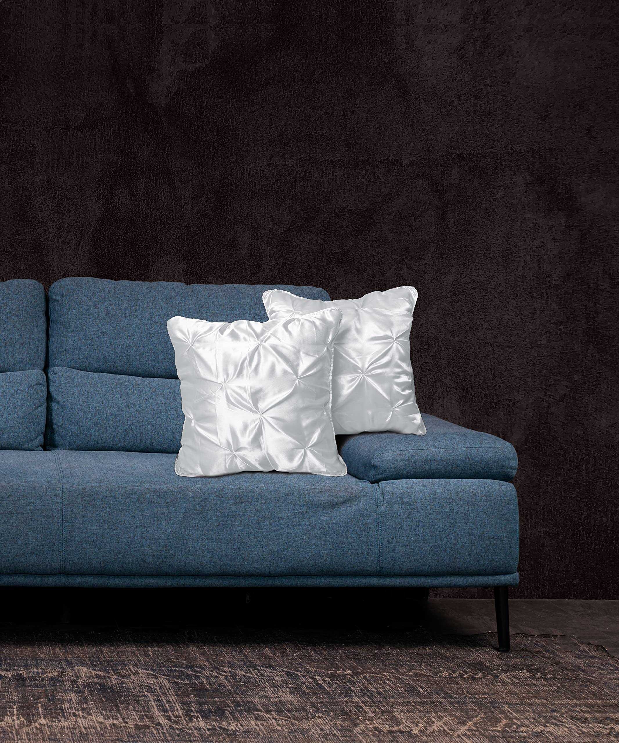 Set de 2 Fundas para Cojines Decorativos de Diseño Plisado