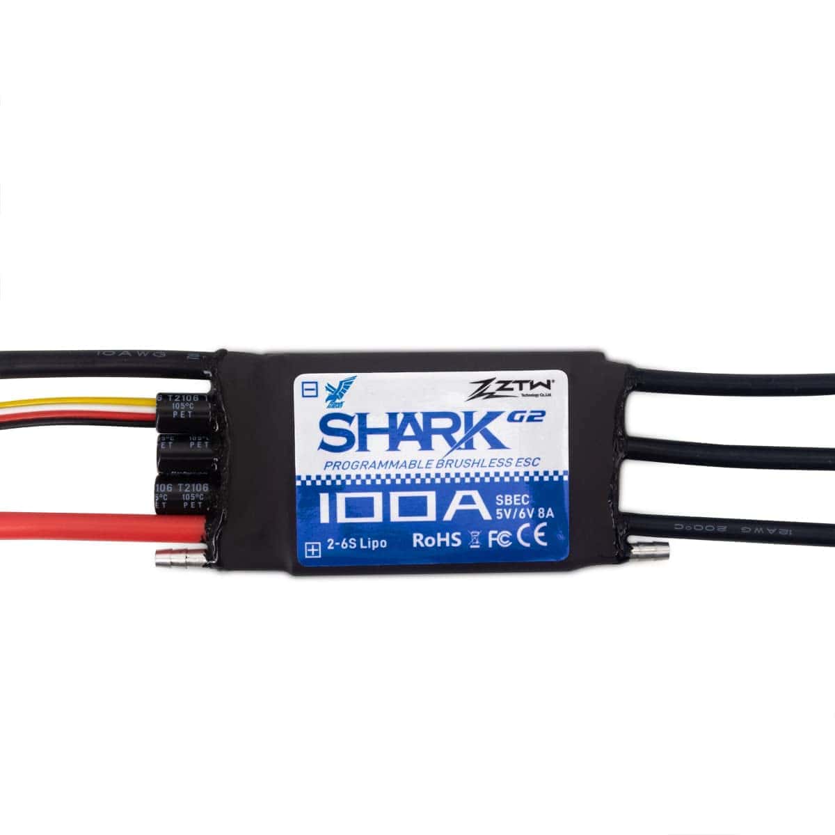 ZTW Shark G2 Serie 100A Bi-Direction Control de Velocidad - Imagen 4