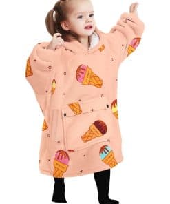 Manta con capucha KFUBUO para niños de 6-10 años Sherpa