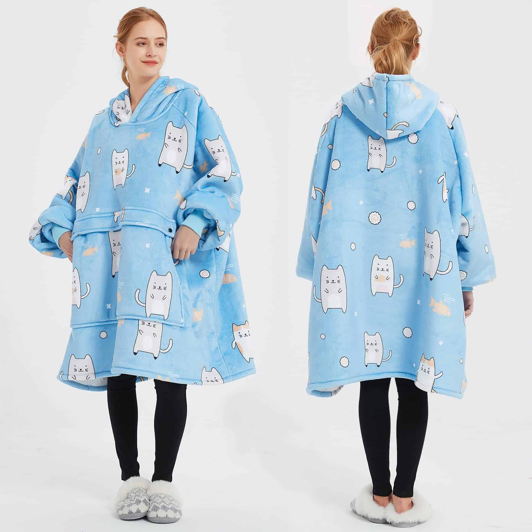 Manta con capucha KFUBUO para adultos -a mujeres - Imagen 5