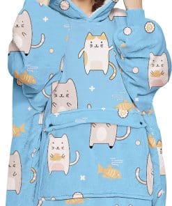 Manta con capucha KFUBUO para adultos -a mujeres