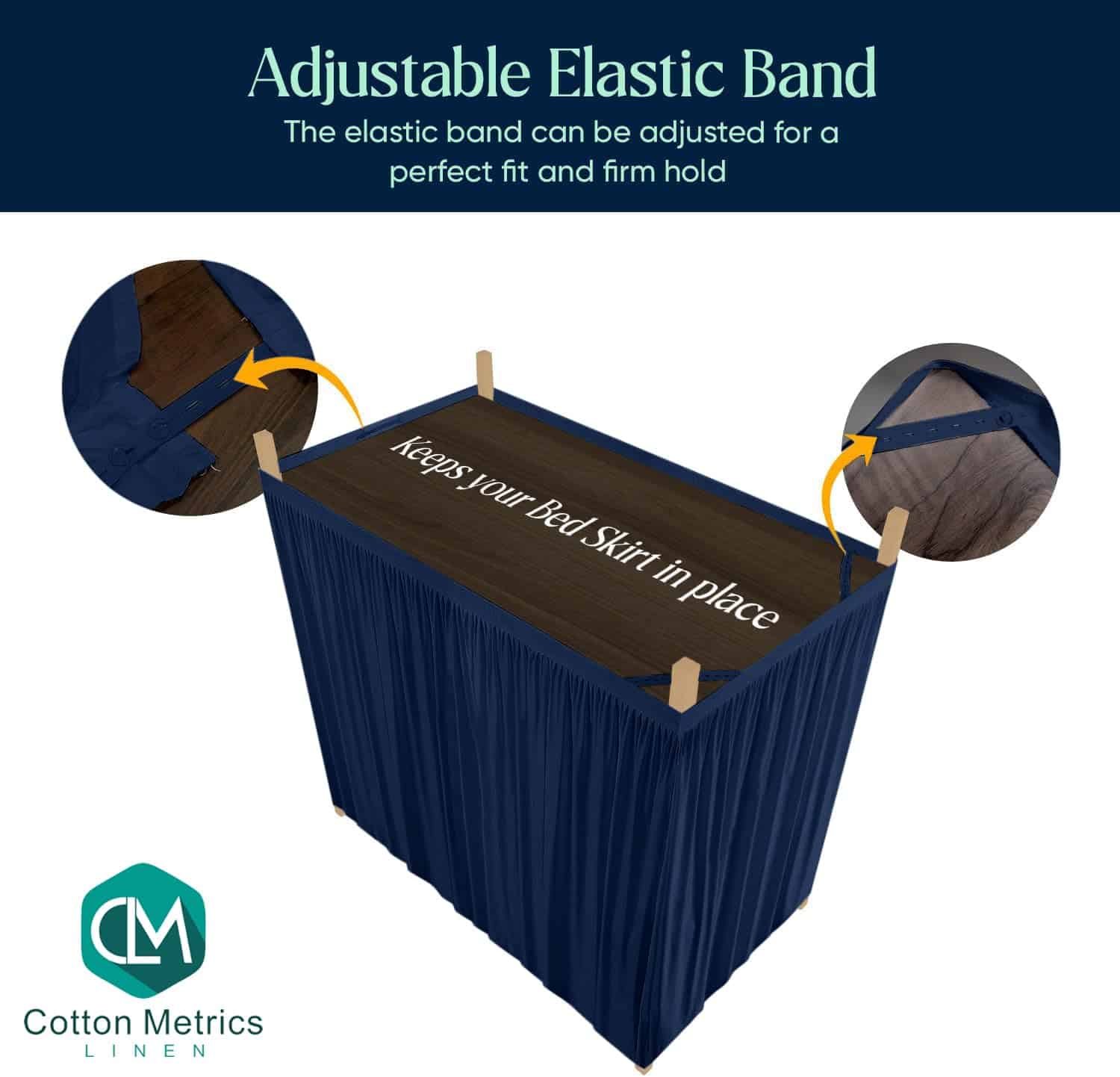 Faldón de Cama para Habitación Universitaria Twin XL - - Imagen 6