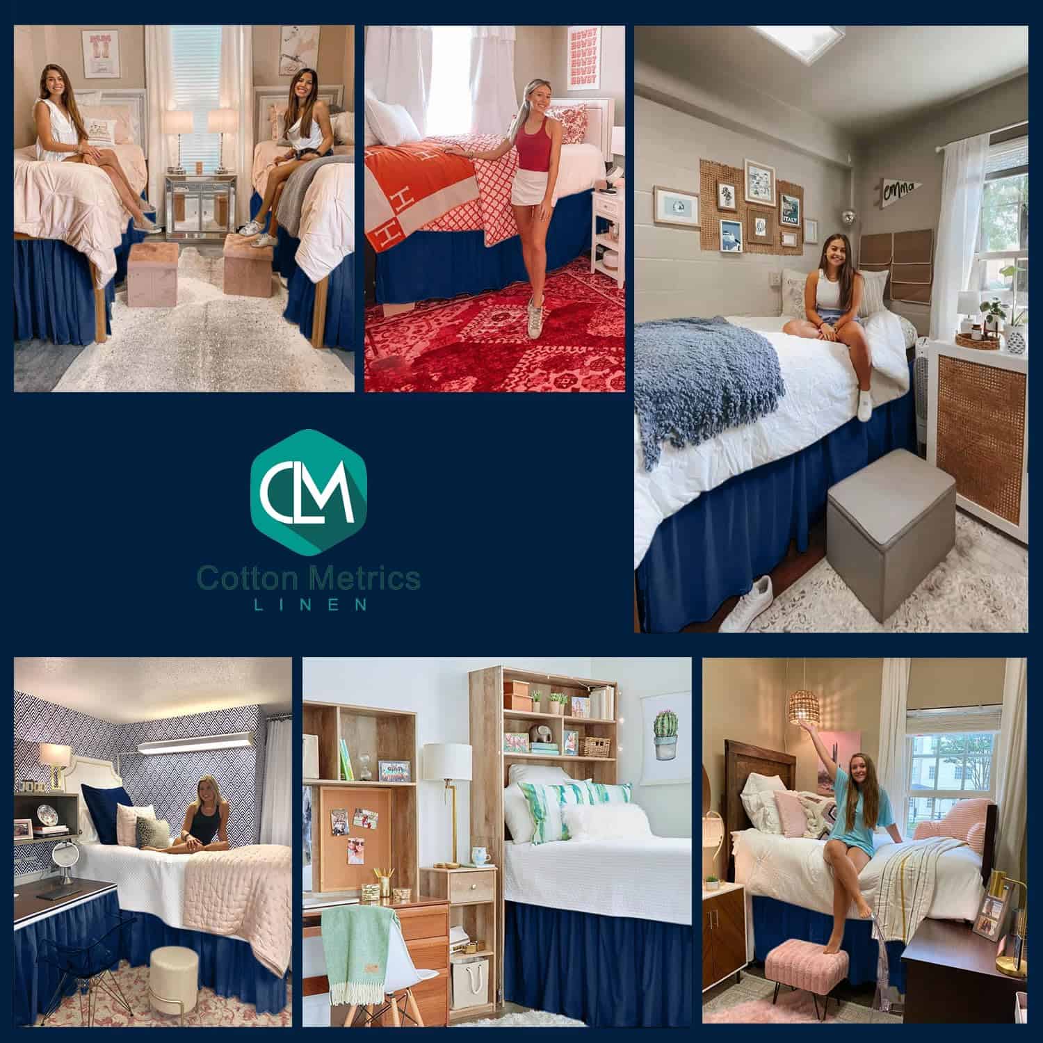 Faldón de Cama para Habitación Universitaria Twin XL - - Imagen 7