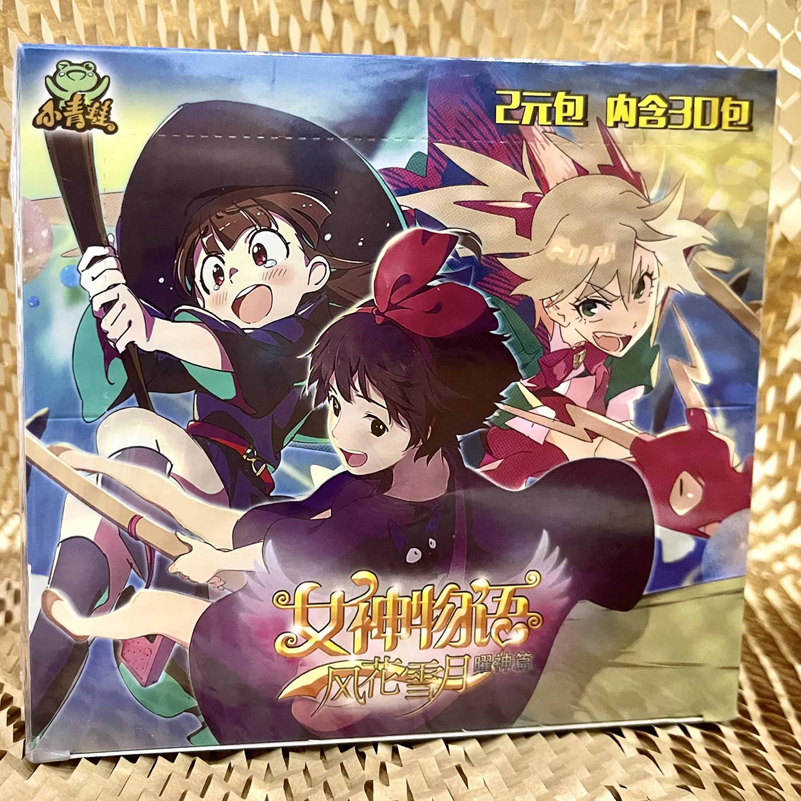 Caja de booster de cartas coleccionables Goddess Story TCG,