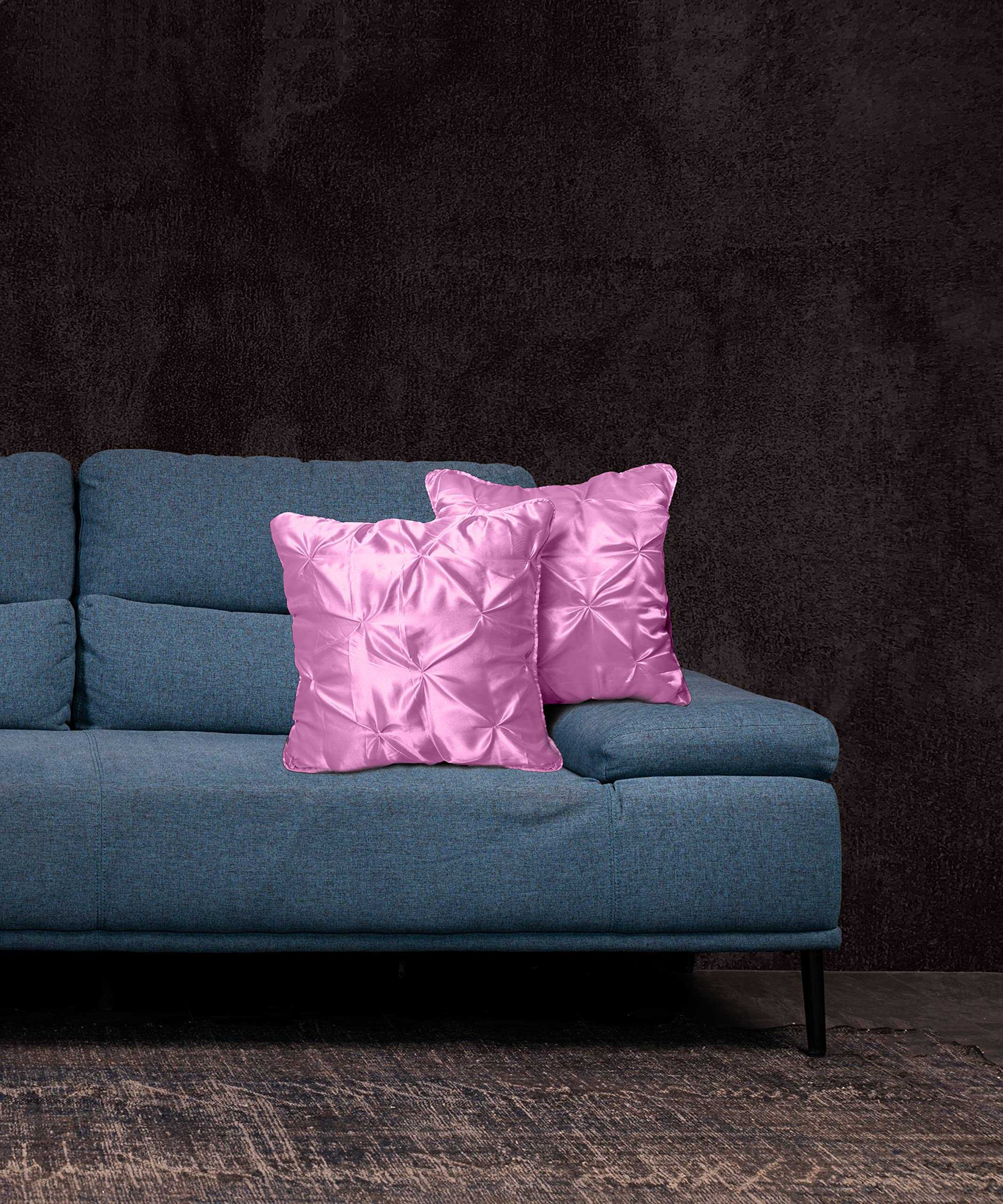 Juego de 2 Fundas de Almohada con Pliegues Pintuck (16x16