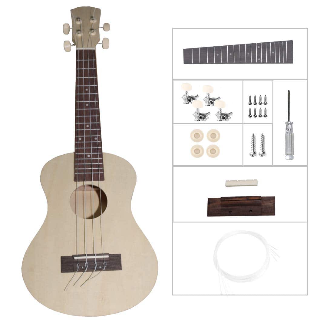 Kit de Ukulele DIY, Construye tu Propio Ukulele Concierto
