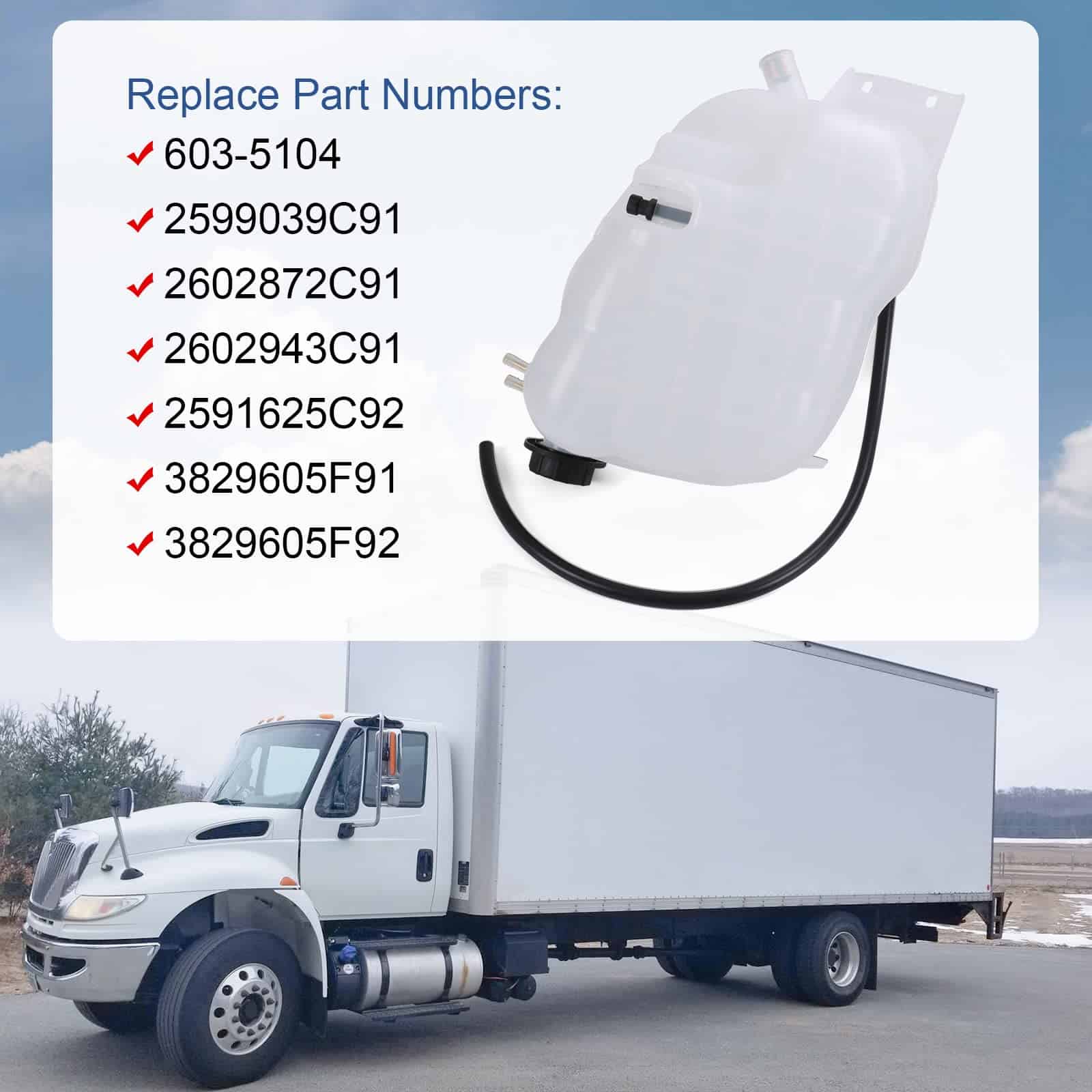 Depósito de refrigerante del motor 603-5104 de reemplazo - Imagen 4