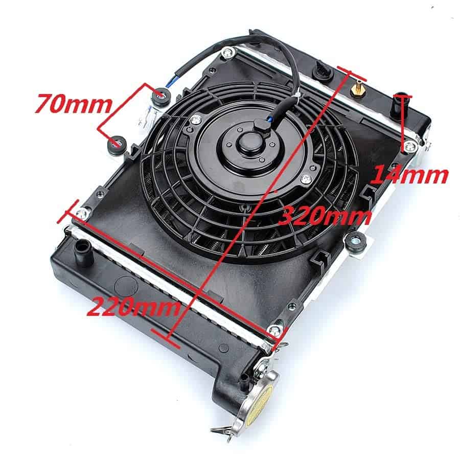 Enfriador de Radiador para Go Kart ATV con Ventilador de - Imagen 3