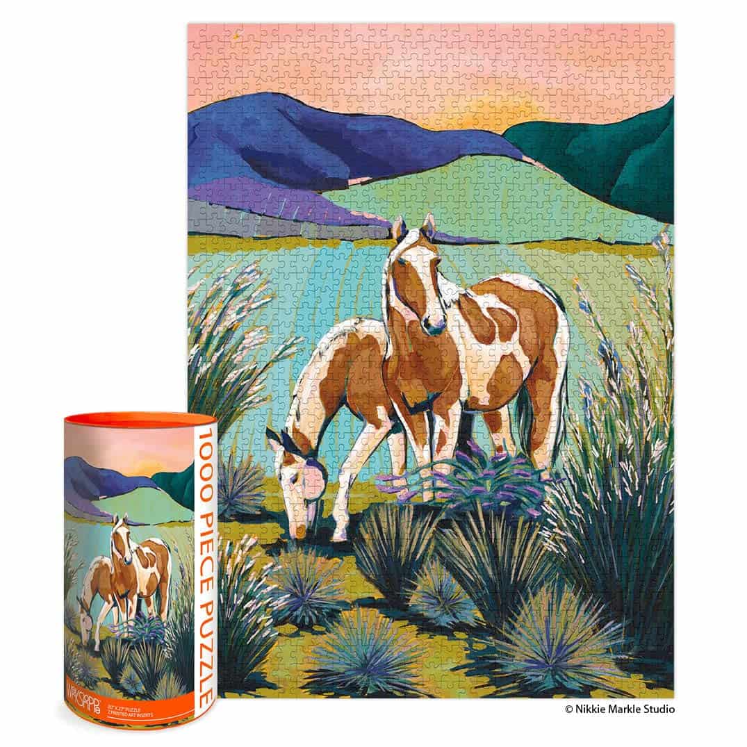 Rompecabezas de 1000 Piezas | Caballos Pintados