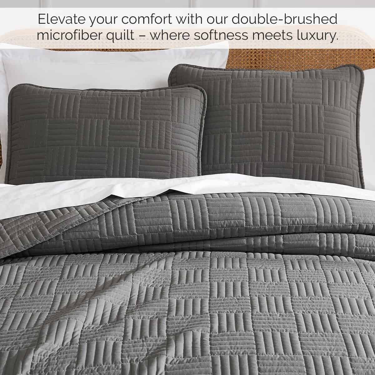 Juego de Edredón Oversized King de Southshore -Gris Pizarra - Imagen 7