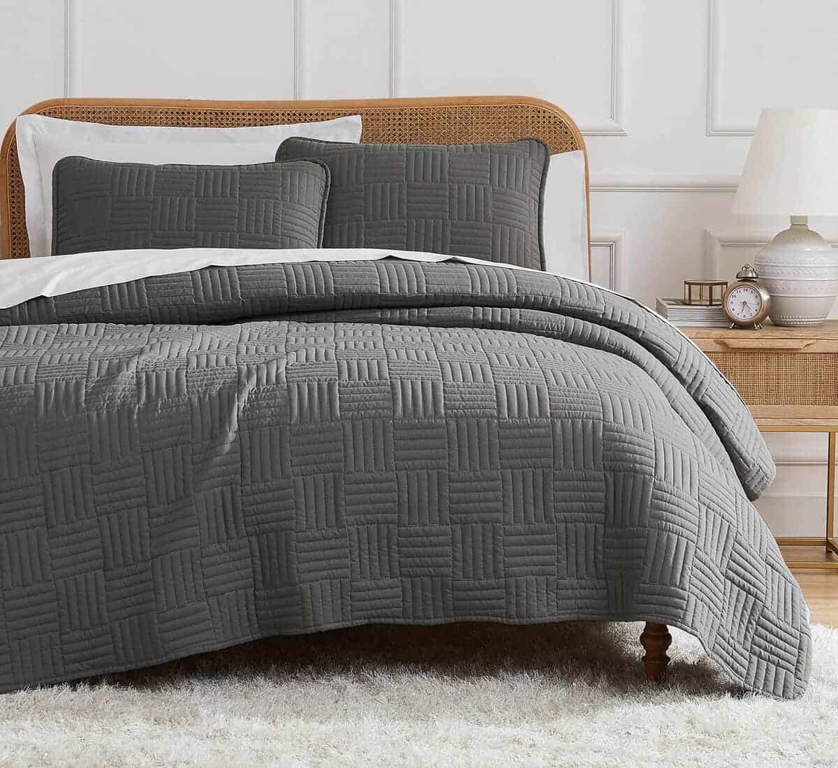 Juego de Edredón Oversized King de Southshore -Gris Pizarra