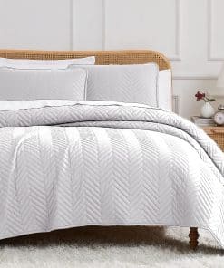 Juego de Colcha Oversized Southshore Fine -Blanco Chevron