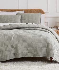 Set de Ropa de Cama de Edredón Grande, Ligero, Tejido