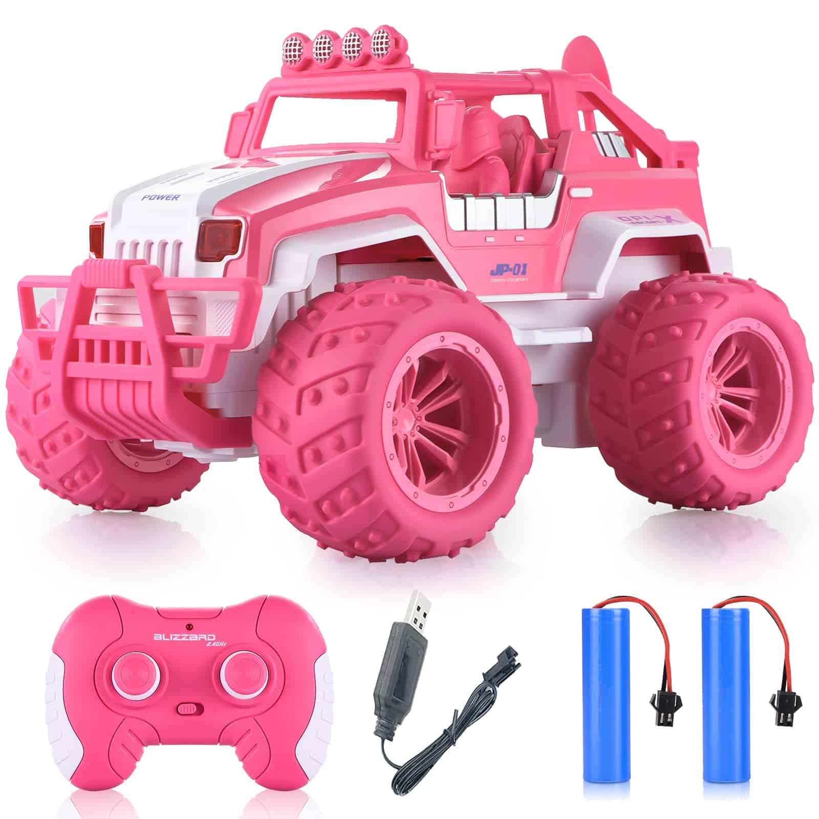 Coche de Control Remoto OIUOIH para Niñas, Monster Truck