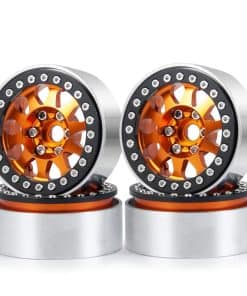 Llantas de rueda Beadlock 1.9 de metal de 4 piezas para