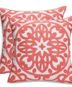 Set de 2 Fundas de Almohada Decorativas Bordadas Pilmandu