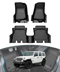 Tapetes para piso Huidnnas para Jeep Wrangler JL, Tapetes
