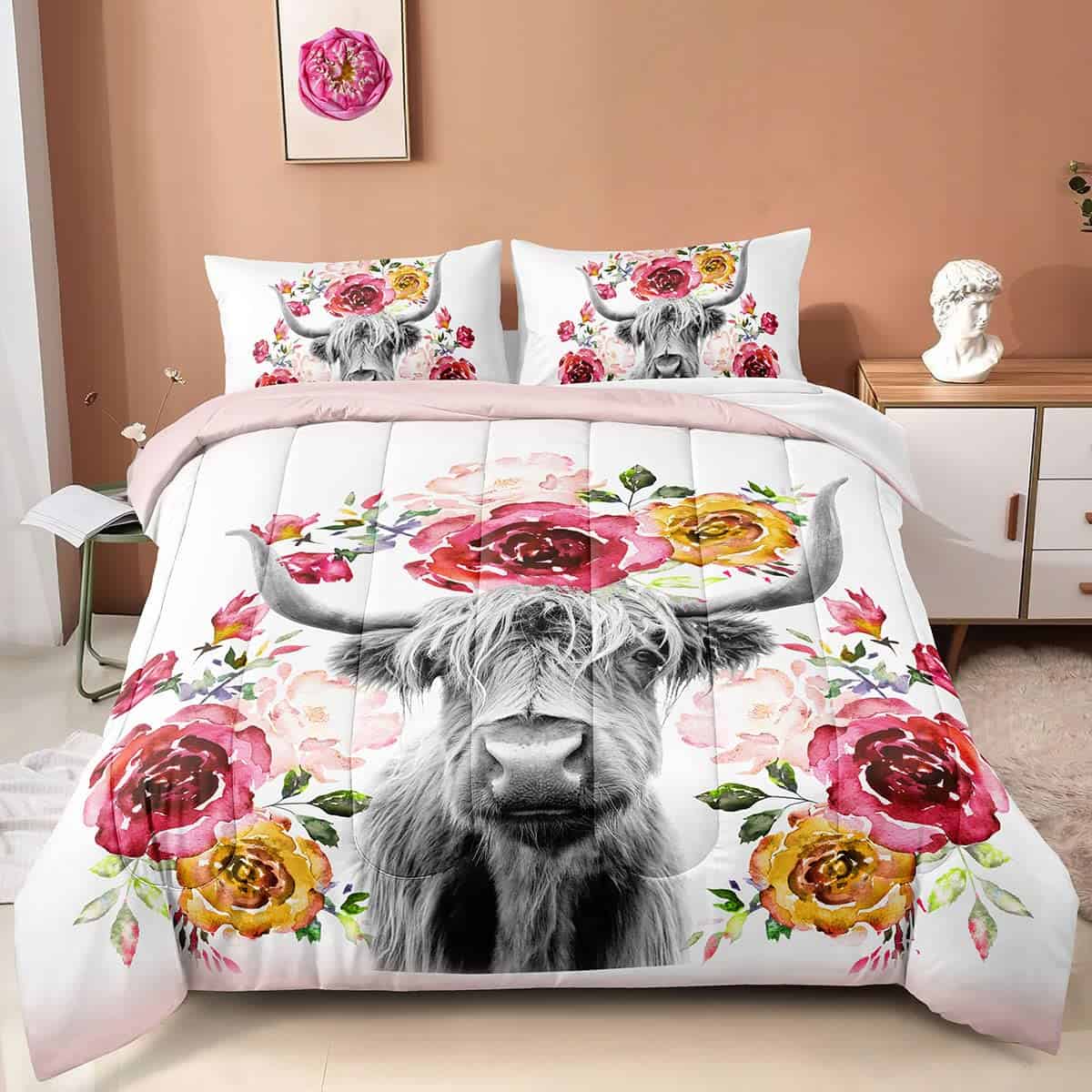 Juego de edredones de vaca de las tierras altas, juegos de - Imagen 6