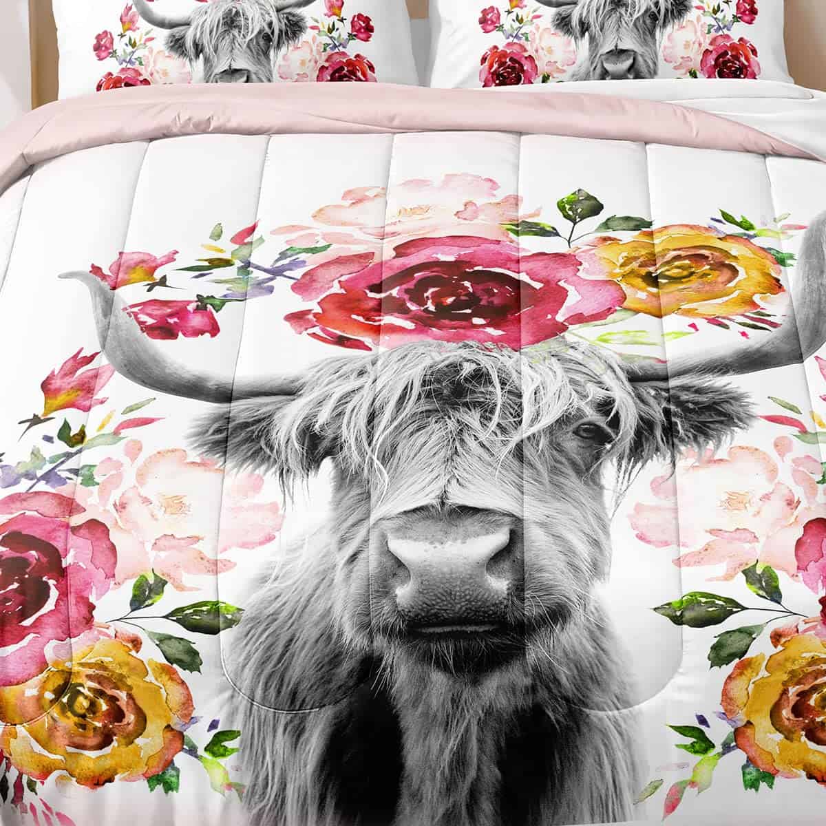 Juego de edredones de vaca de las tierras altas, juegos de - Imagen 4