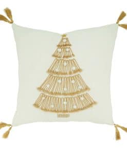 Funda de Cojín con Diseño de Árbol de Navidad SARO
