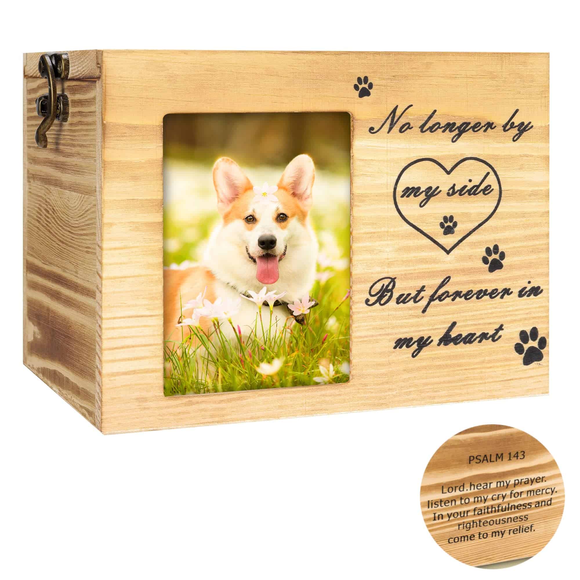 Urnas para Mascotas Grabadas con Salmo Bíblico en la Parte