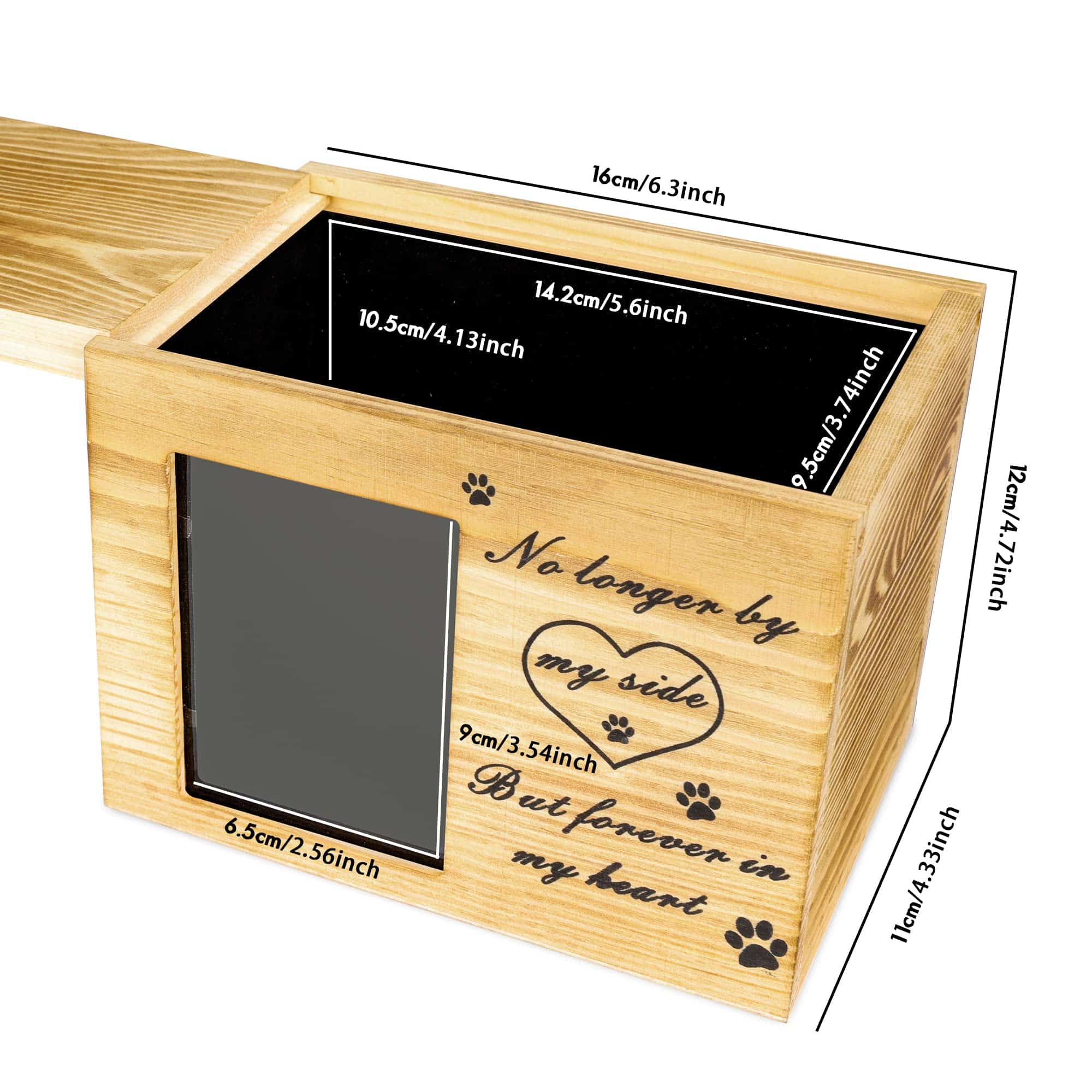 ABLEELBA Urna para Mascotas sin Salmo Bíblico en Parte - Imagen 5