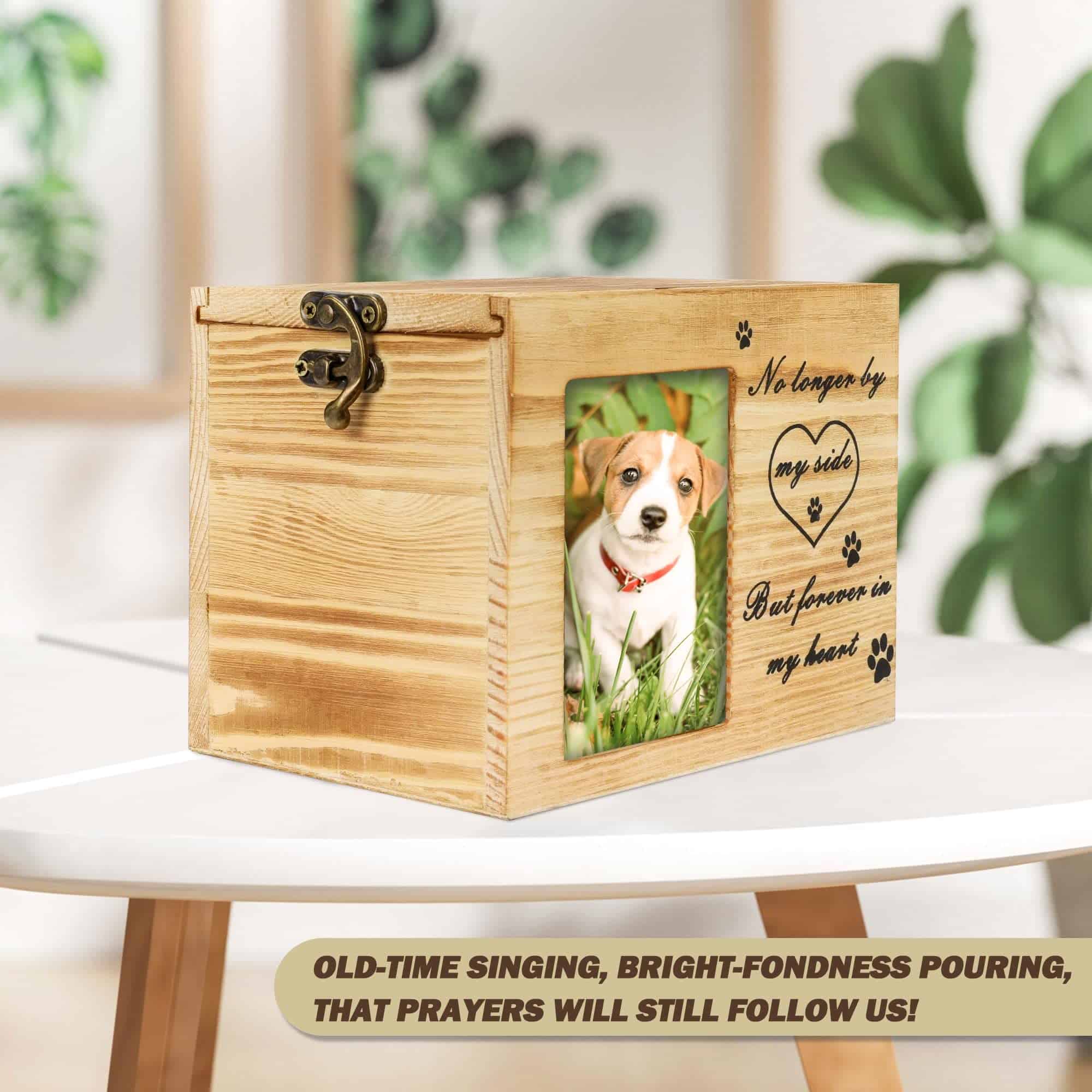 ABLEELBA Urna para Mascotas sin Salmo Bíblico en Parte - Imagen 4