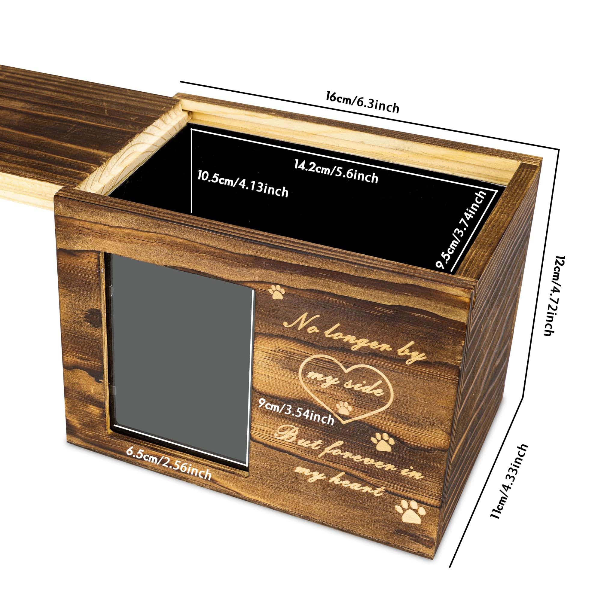 ABLEELBA Urna para Mascotas Grabada con Salmo Bíblico en la - Imagen 6