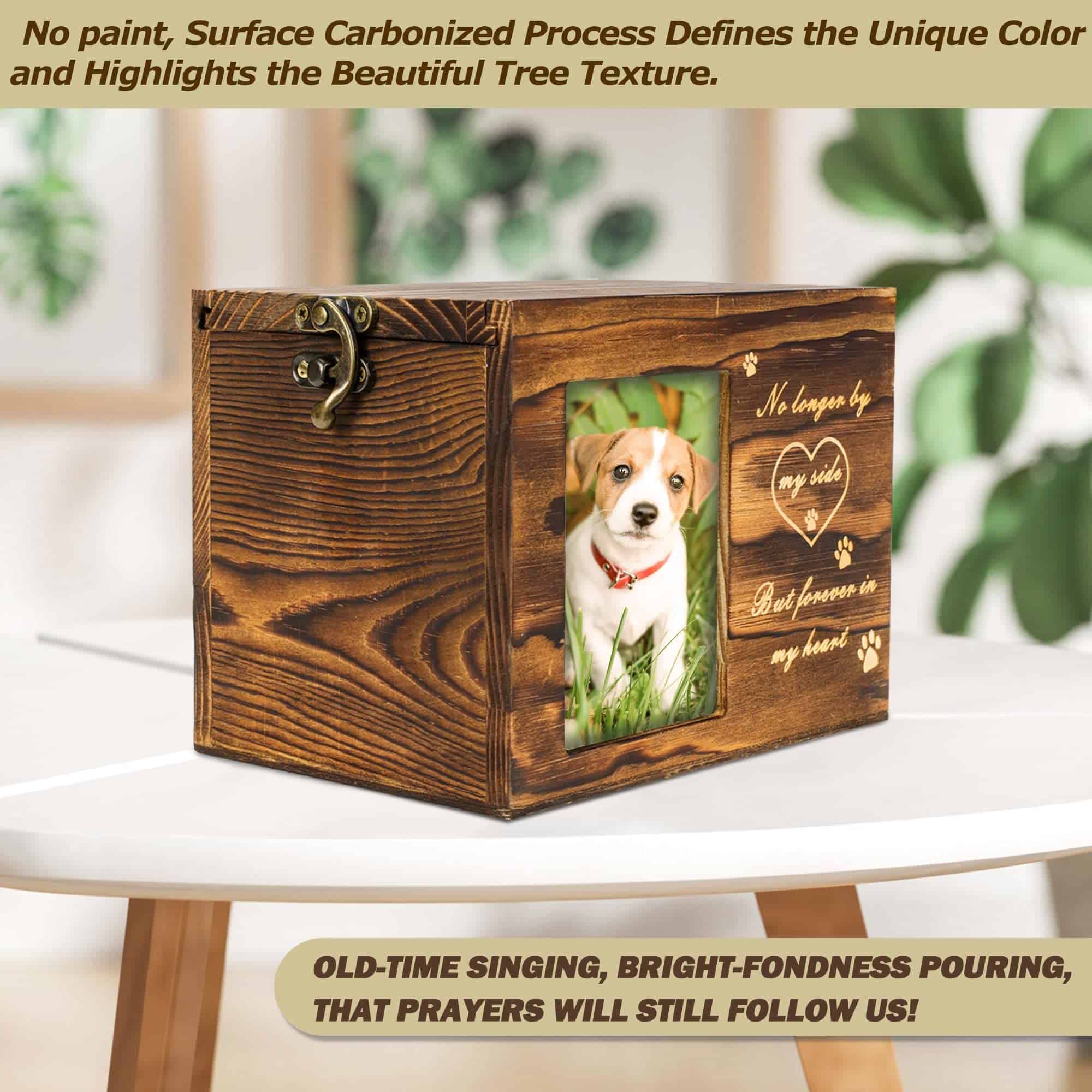 ABLEELBA Urna para Mascotas Grabada con Salmo Bíblico en la - Imagen 4