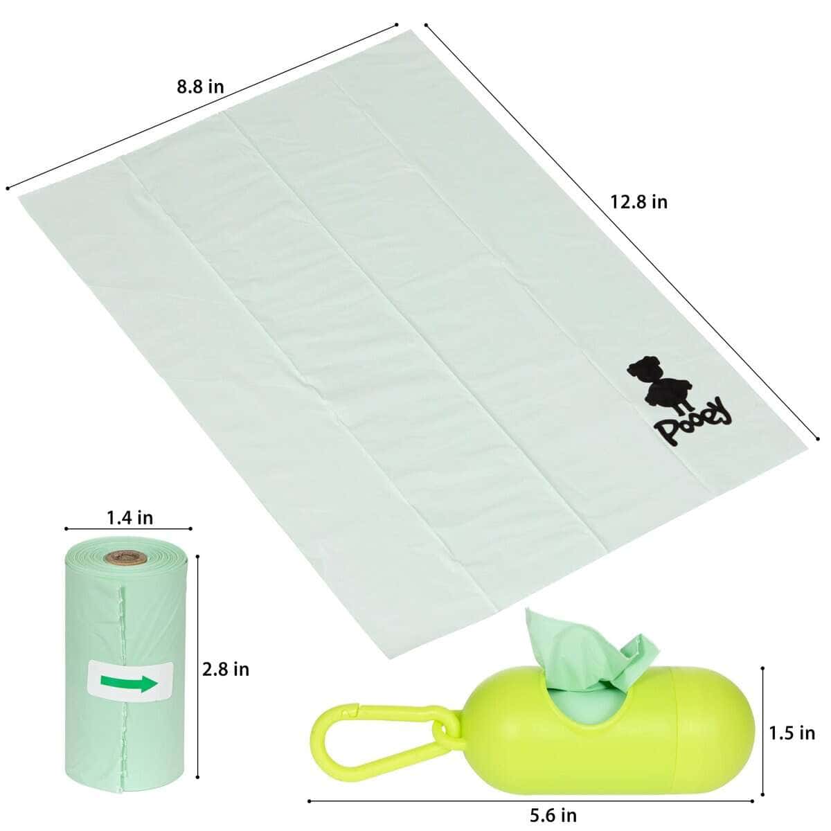 Bolsas de desechos biodegradables para perros Pooey, 150 - Imagen 5