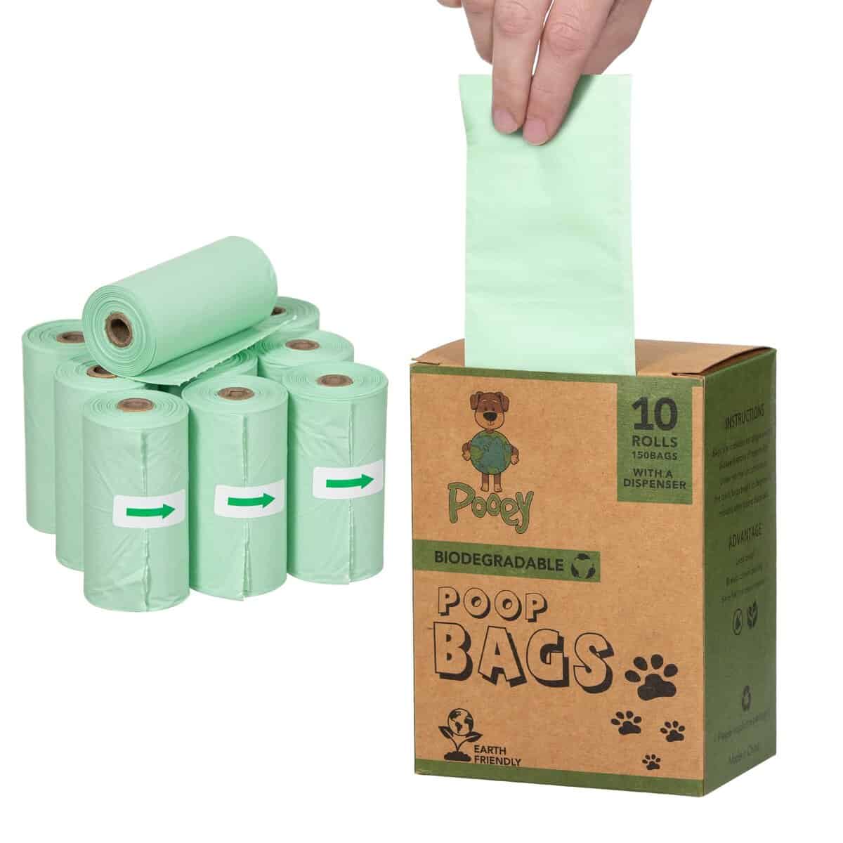Bolsas de desechos biodegradables para perros Pooey, 150 - Imagen 7