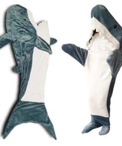 Manta con Capucha de Tiburón para Adultos y Niños - Disfraz