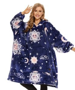 THREE POODLE Manta con Capucha, Manta con Capucha Luminosa