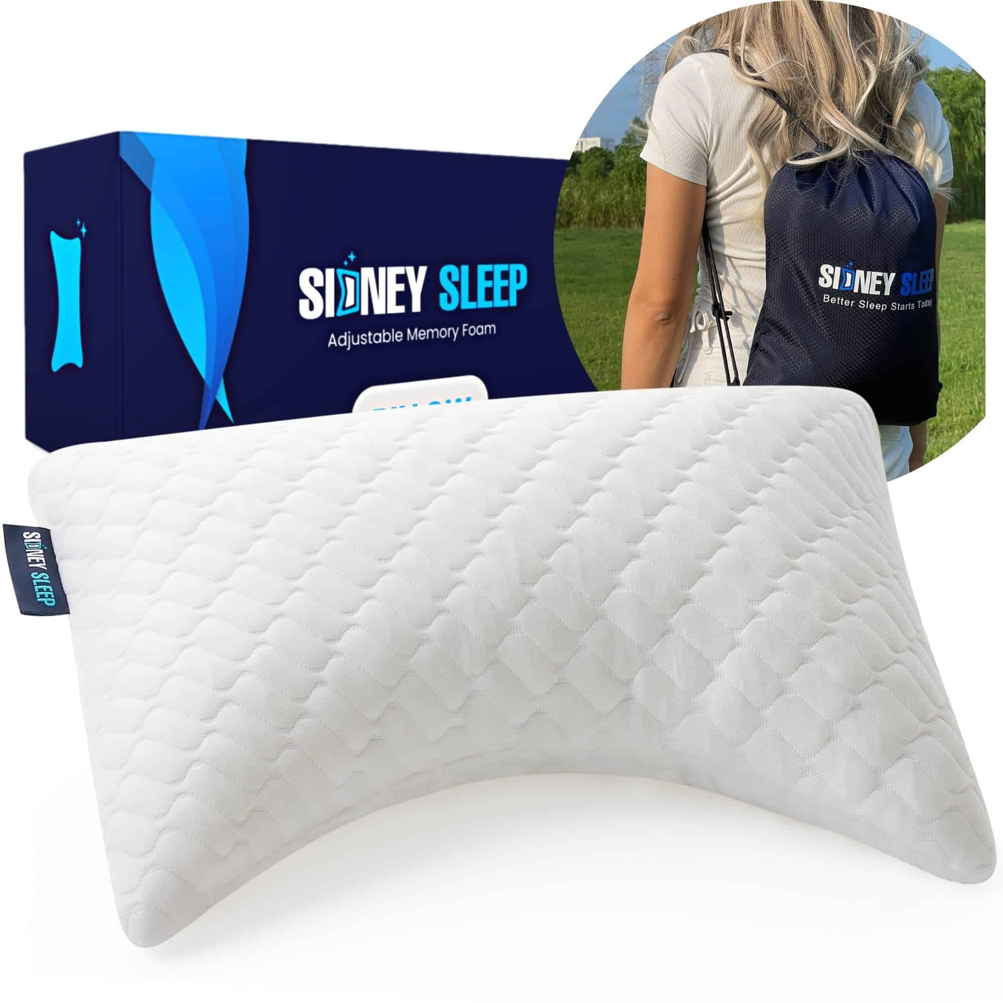 Almohada Mini de Viaje Sidney Sleep para Cuello - Soporte